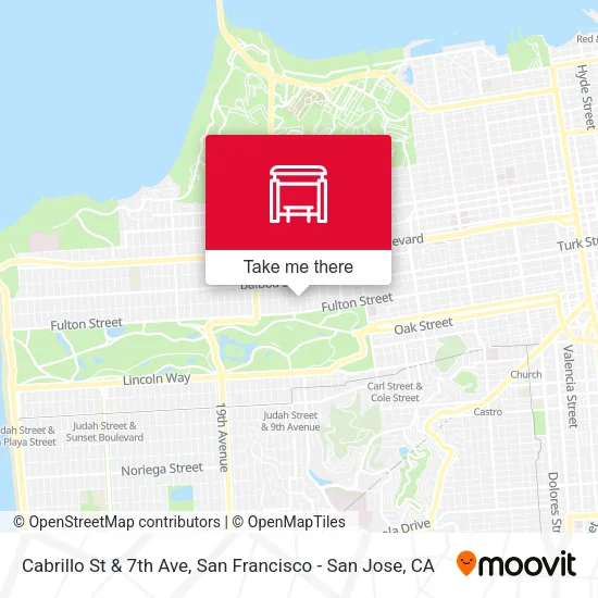 Mapa de Cabrillo St & 7th Ave