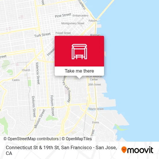 Connecticut St & 19th St map