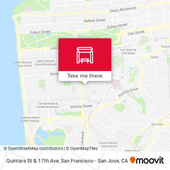 Quintara St & 17th Ave map