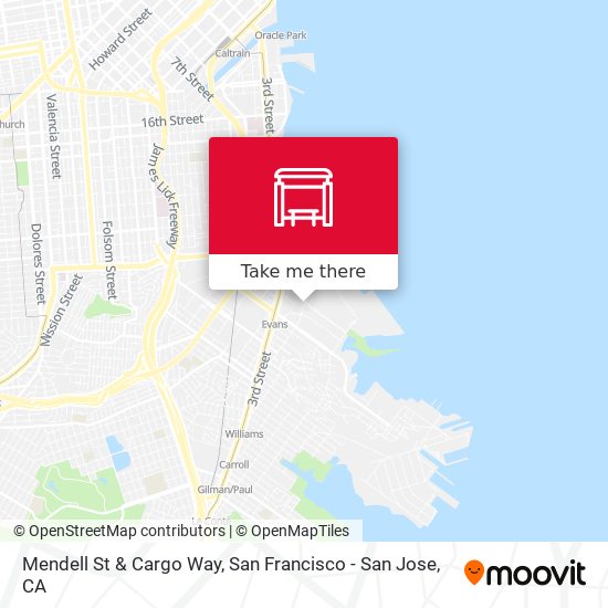 Mendell St & Cargo Way map