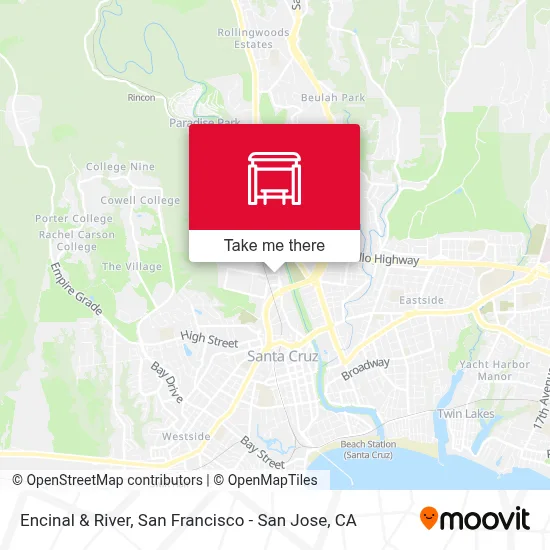 Encinal & River map