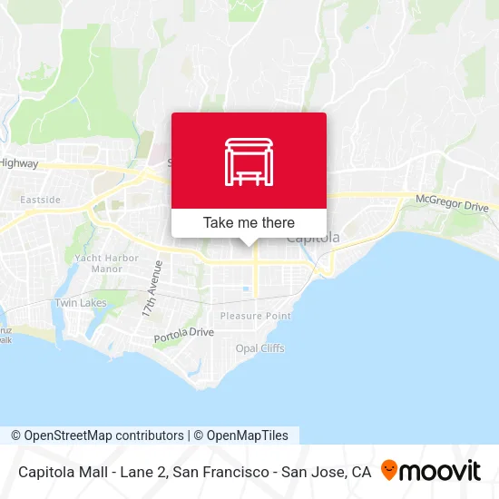 Mapa de Capitola Mall - Lane 2