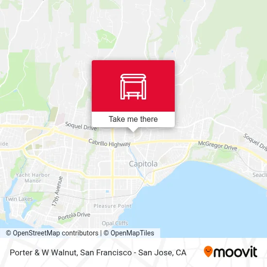 Porter & W Walnut map