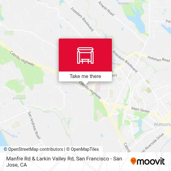 Manfre Rd & Larkin Valley Rd map