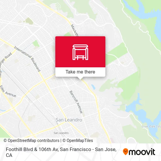 Foothill Blvd & 106th Av map