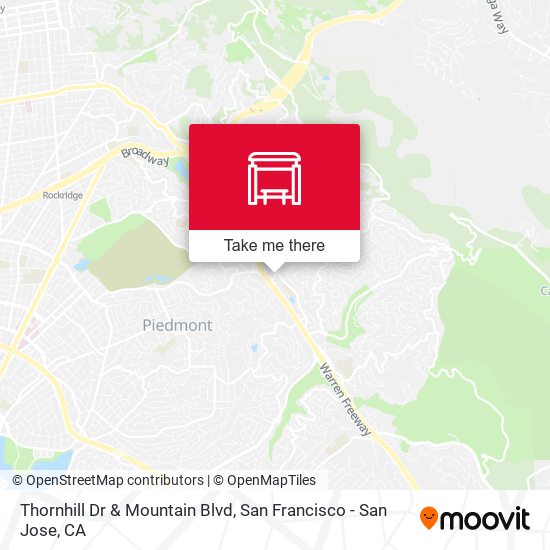 Thornhill Dr & Mountain Blvd map