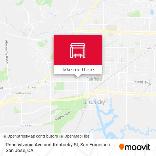 Pennsylvania Ave and Kentucky St map