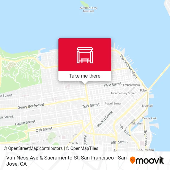 Mapa de Van Ness Ave & Sacramento St