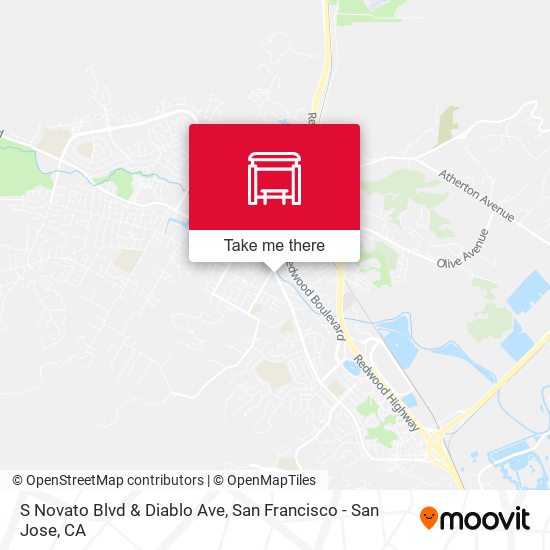 S Novato Blvd & Diablo Ave map