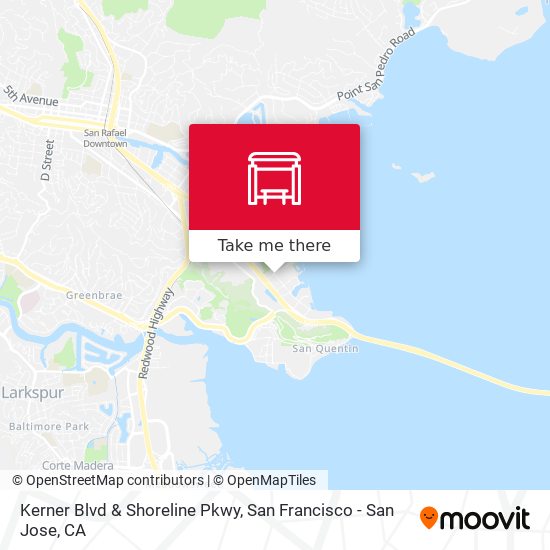 Mapa de Kerner Blvd & Shoreline Pkwy