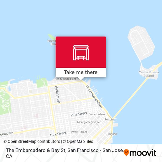 The Embarcadero & Bay St map