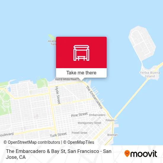 The Embarcadero & Bay St map
