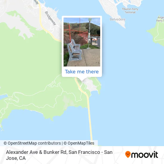Alexander Ave & Bunker Rd map