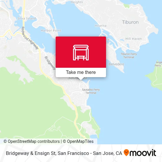 Bridgeway & Ensign St map