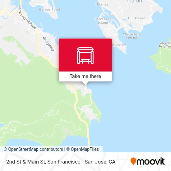 2nd St & Main St map