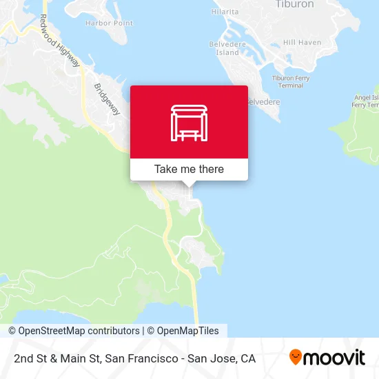 2nd St & Main St map