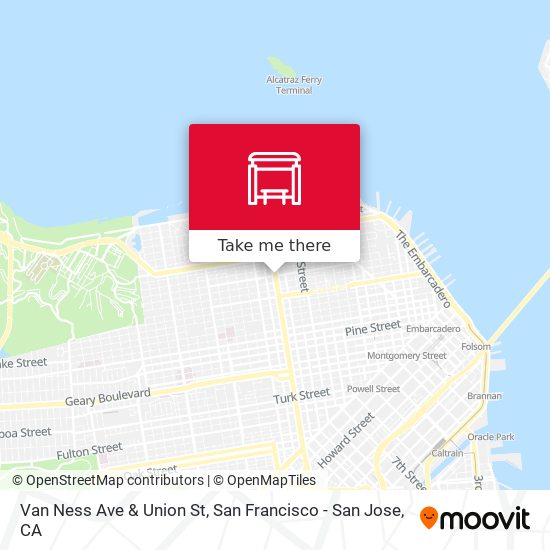 Van Ness Ave & Union St map