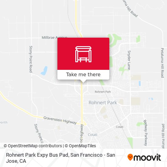 Rohnert Park Expy Bus Pad map