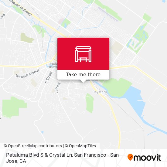 Mapa de Petaluma Blvd S & Crystal Ln