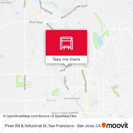 Piner Rd & Industrial Dr map