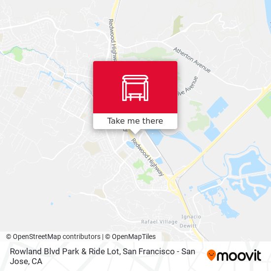 Mapa de Rowland Blvd Park & Ride Lot