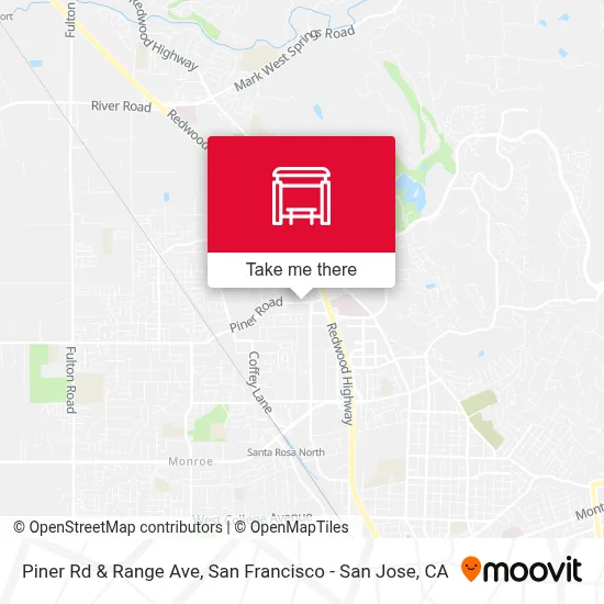 Piner Rd & Range Ave map