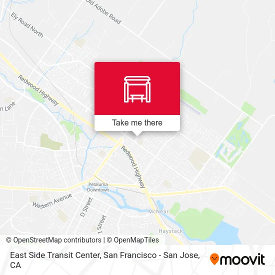 East Side Transit Center map