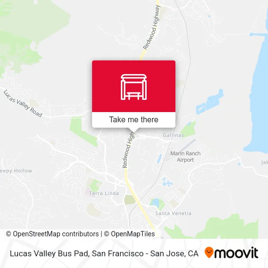 Lucas Valley Bus Pad map