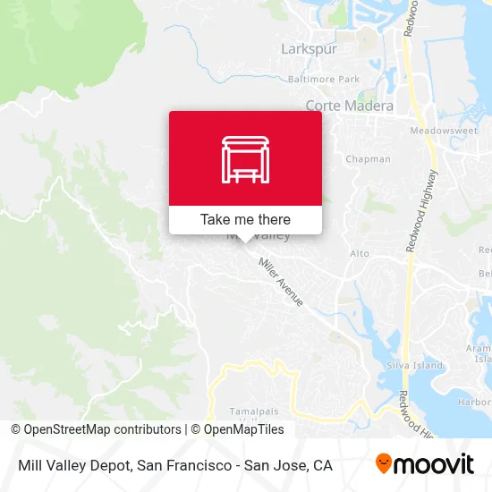 Mill Valley Depot map