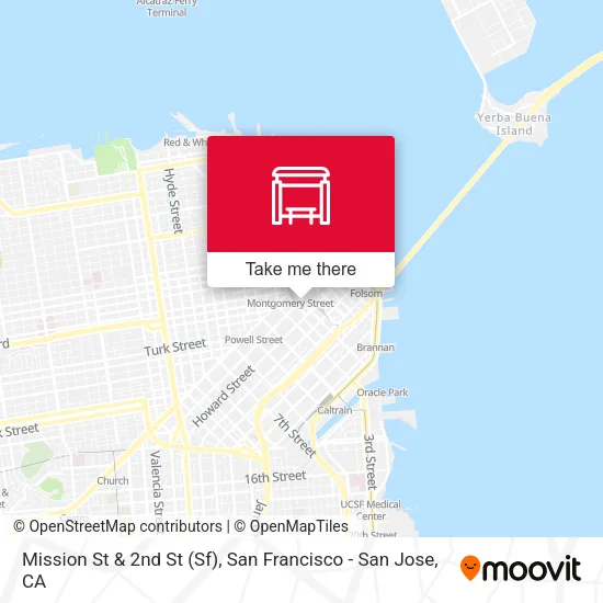 Mapa de Mission St & 2nd St (Sf)