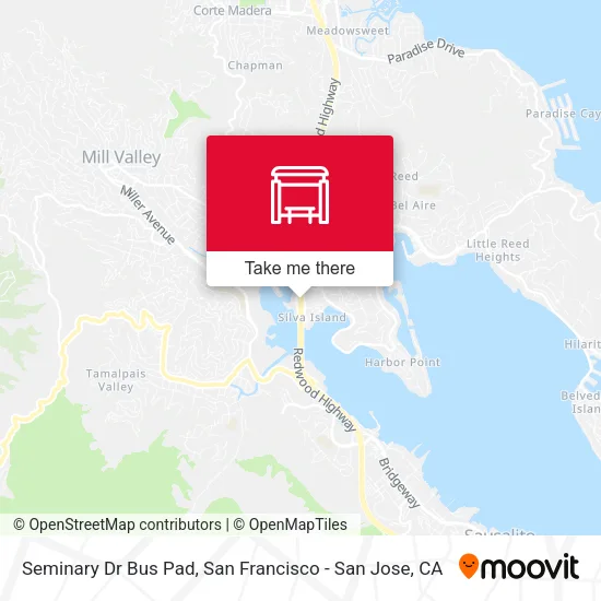 Seminary Dr Bus Pad map