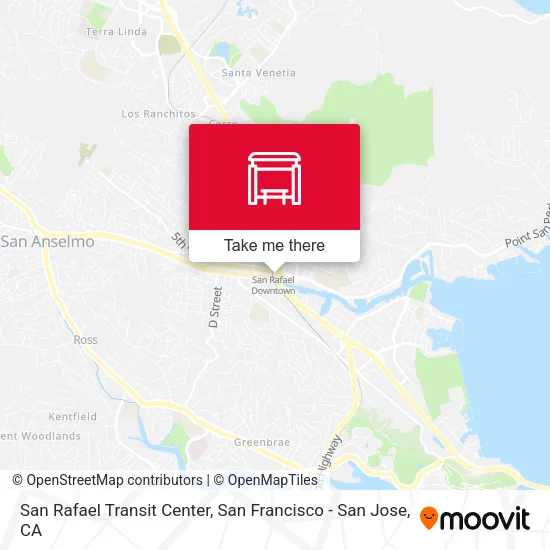 Mapa de San Rafael Transit Center