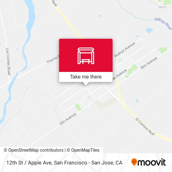 12th St / Apple Ave map