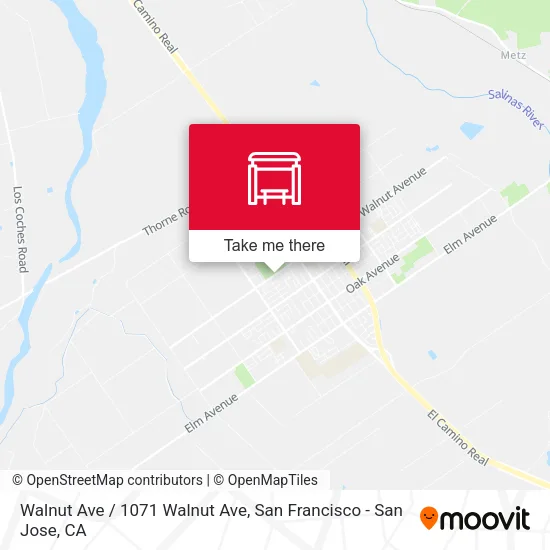 Walnut Ave / 1071 Walnut Ave map