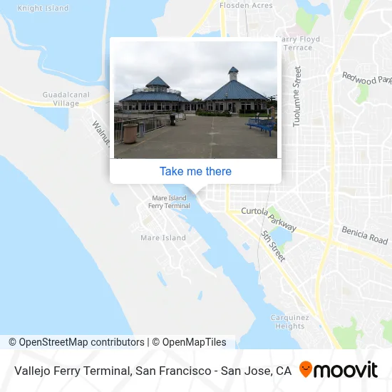 Vallejo Ferry Terminal map