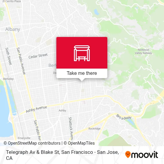 Telegraph Av & Blake St map