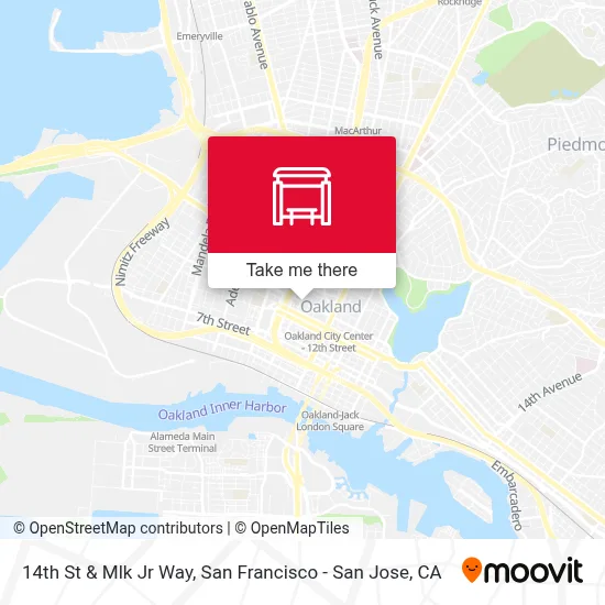 14th St & Mlk Jr Way map