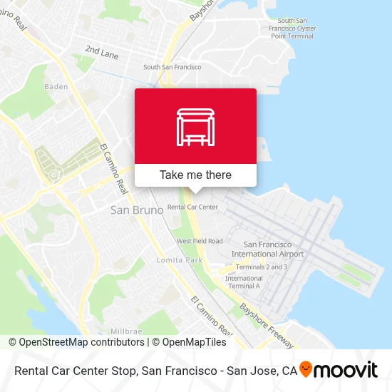 Rental Car Center Stop map