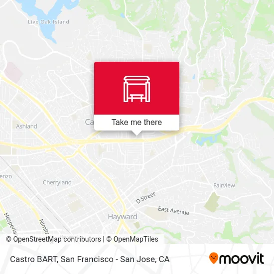 Castro BART map