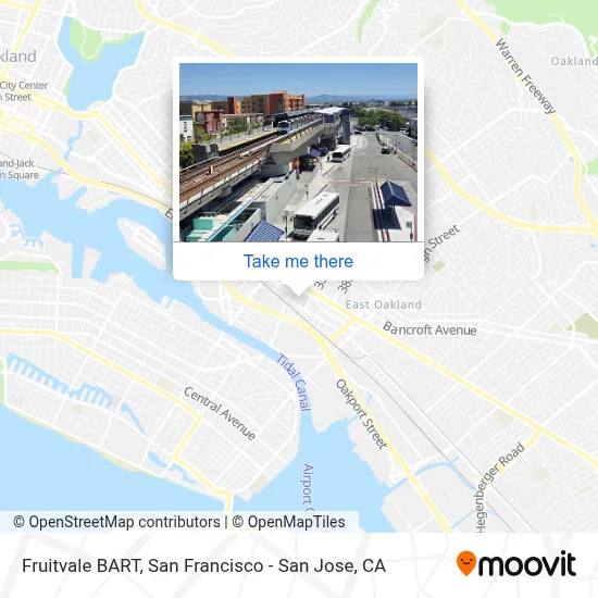 Fruitvale BART map