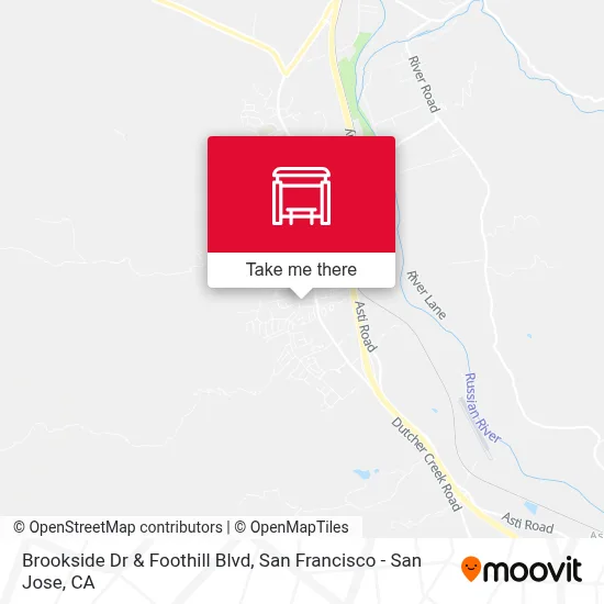 Brookside Dr & Foothill Blvd map