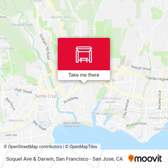 Soquel Ave & Darwin map