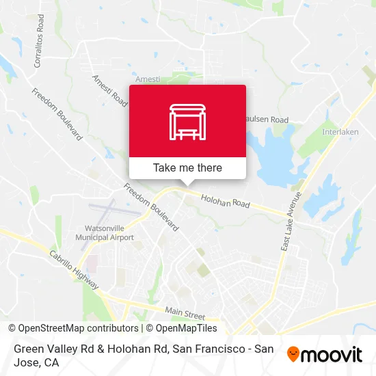 Green Valley Rd & Holohan Rd map