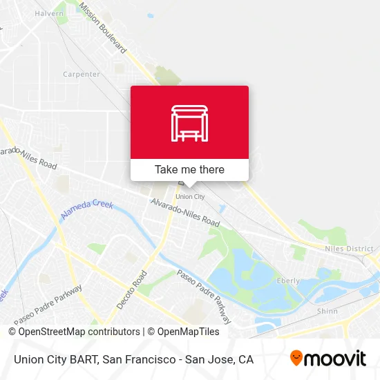 Union City BART map