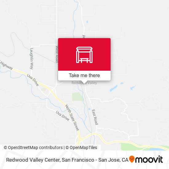 Redwood Valley Center map