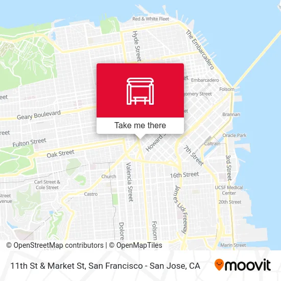 11th St & Market St map