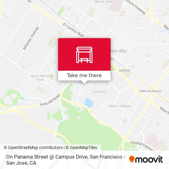 On Panama Street @ Campus Drive map