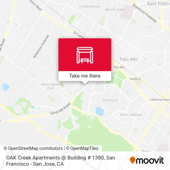 OAK Creek Apartments @ Building # 1380 map