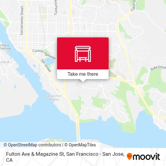Fulton Ave & Magazine St map