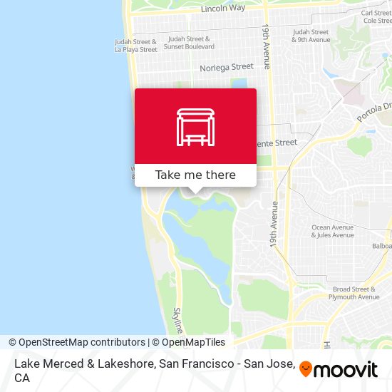 Mapa de Lake Merced & Lakeshore